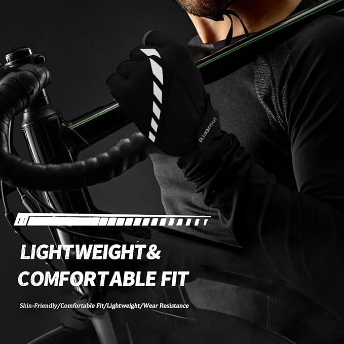 Cycling Gloves,Gel Padded Bike Gloves for Men Cycling,Anti-Slip & Shock-Absorbing Lightweight & Breathable Design Road Bicycle Half Finger for Women