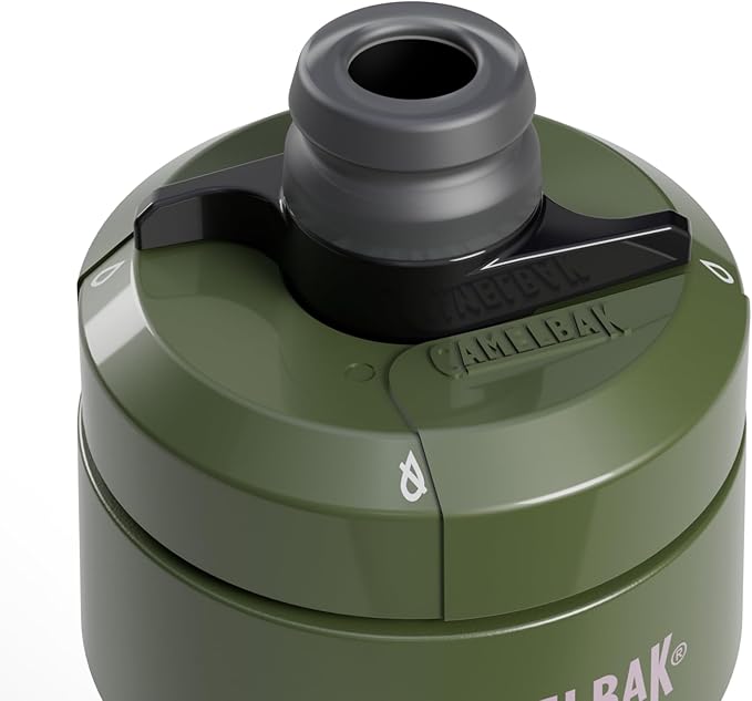 CamelBak Podium 24oz Bike Water Bottle - Easy Squeeze Bottle - Fits Most Bike Cages, Deep Fern