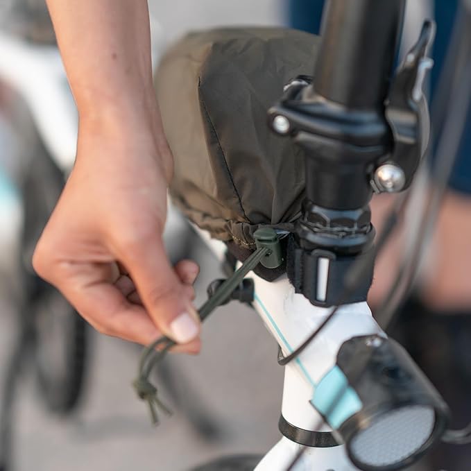 Onedrop Bike Frame Bag - Water Resistant Top Tube Bike Bag with Durable Cordura Fabric, Front Bicycle Storage & Bikepacking Pouch, Cycling Accessories for Biking Travel (Coyote)