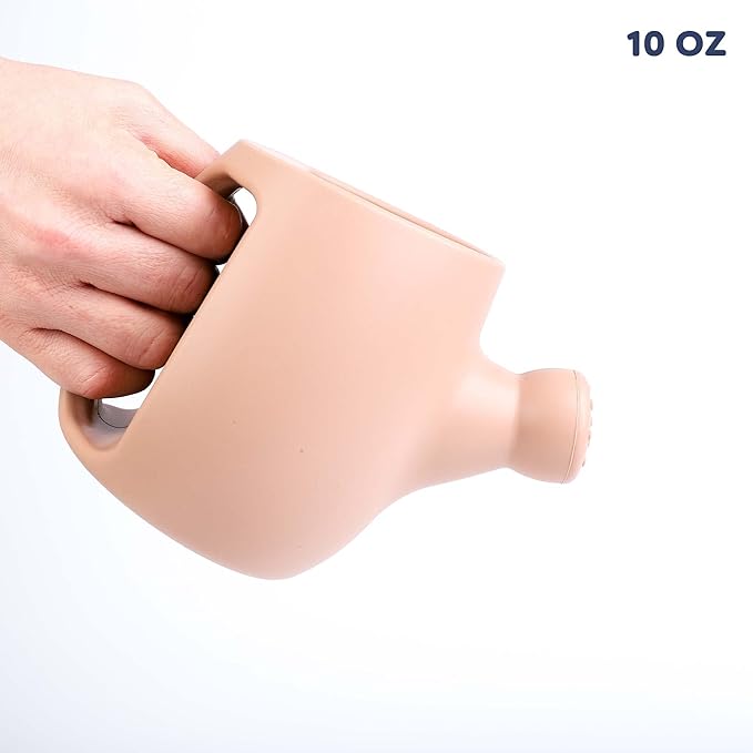 BLUE GINKGO Toddler Gardening Tools - Silicone Beach Toys, Garden Toys for Toddlers | Kids Shovel and Rake Set, Watering Can, Sand Molds | Outdoor Baby Gardening Set (Sand Pink)