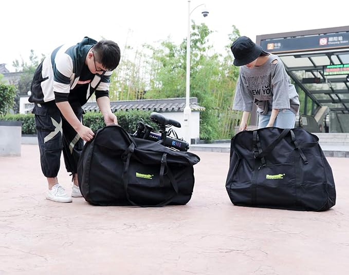 Rhinowalk 20/26inch Folding Bike Bag Waterproof Biycle Travel Case Carrying Case Outdoors Bike Transport Bag for Car Train Air Travel