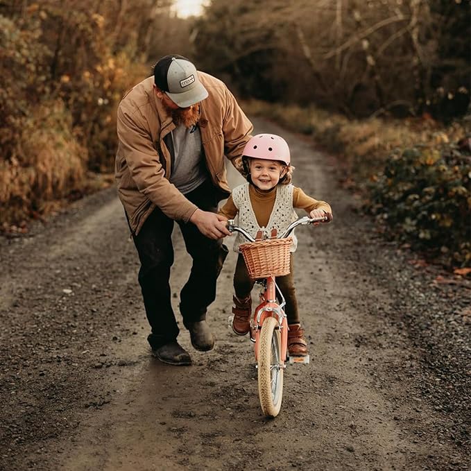 Petimini Girls Bike with Basket for 2-12 Years Old Kids, 12 14 16 18 20 Inch Bicycle with Bell Training Wheels Basket, Multiple Colors