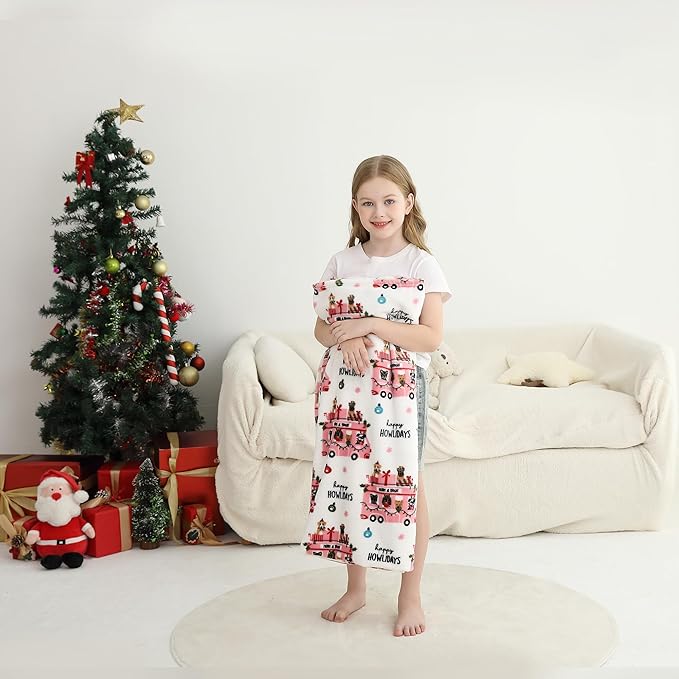 Softan Kids Throw Blanket for Girls & Boys, Warm Soft Toddler Fleece Blankets for Sofa Couch Bed, Cozy Fuzzy Plush Flannel Kids Throw Blanket for Daycare & School - Pink Car 50x60 inches