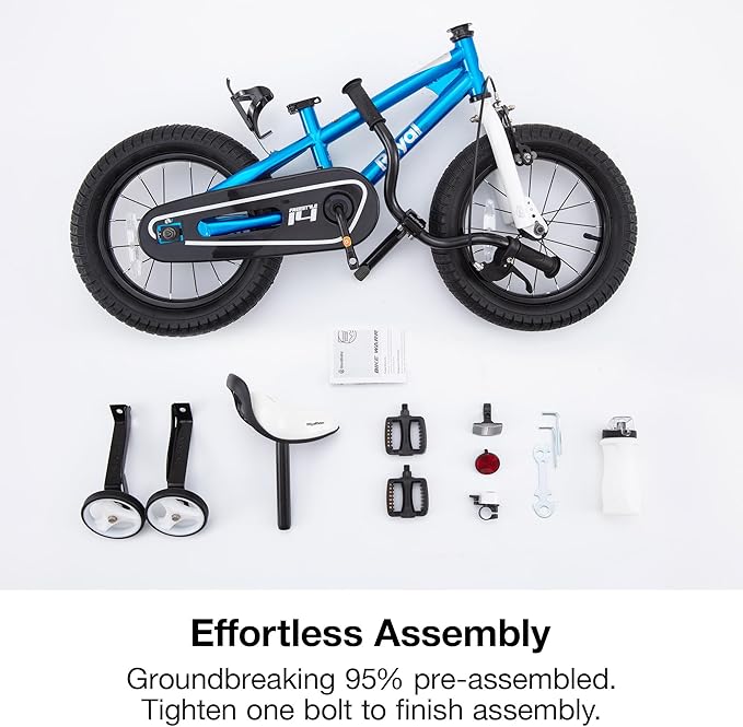 RoyalBaby Kids Bike EZ Freestyle Training Free Balance to Pedal Easy Learning Bicycle, 12-18 Inch for Toddlers to Big Kids