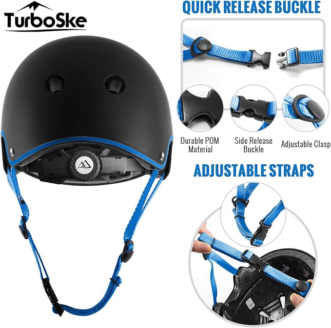 Skateboard Helmet, BMX Helmet, Multi-Sport Helmet, Bike Helmet for Kids, Youth, Men, Women