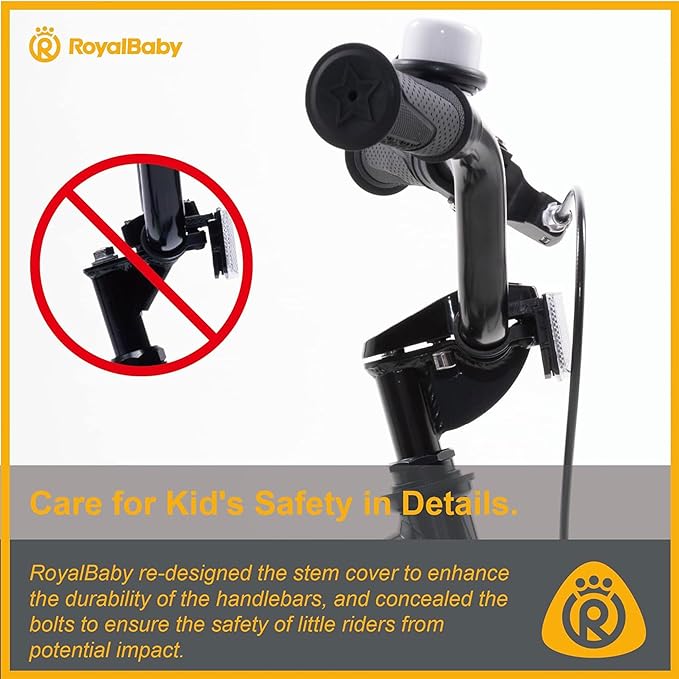 RoyalBaby Kids Bike EZ Freestyle Training Free Balance to Pedal Easy Learning Bicycle, 12-18 Inch for Toddlers to Big Kids