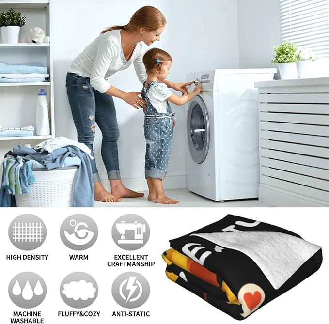 Potato Blanket for Women Girls, Potato Lovers Flannel Throw Blanket, Cozy Fleece Soft Stuff Food Blankets Gift for Kids Couch Sofa Bed 80" x 60"