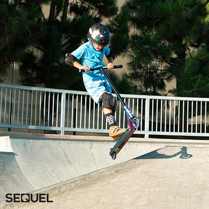 Sequel Ignite Stunt Scooter, Pro Complete Trick Scooter for Kids 8+, Beginner Skatepark BMX Scooter