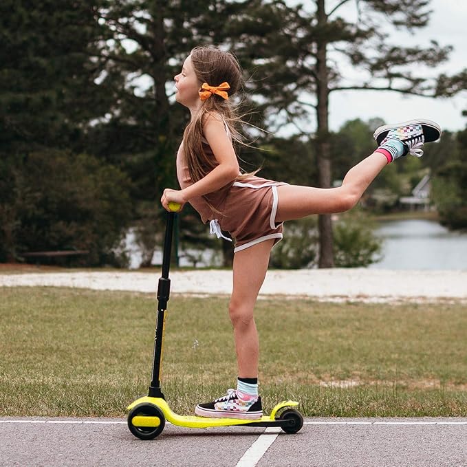 6KU Scooter for Kids Ages 3-10 with Flash Wheels, Kids Scooter 4 Adjustable Height, Toddler Scooter Extra-Wide PU LED Wheels, 3 Wheel Scooter for Kids for Girls & Boys Learn to Steer…