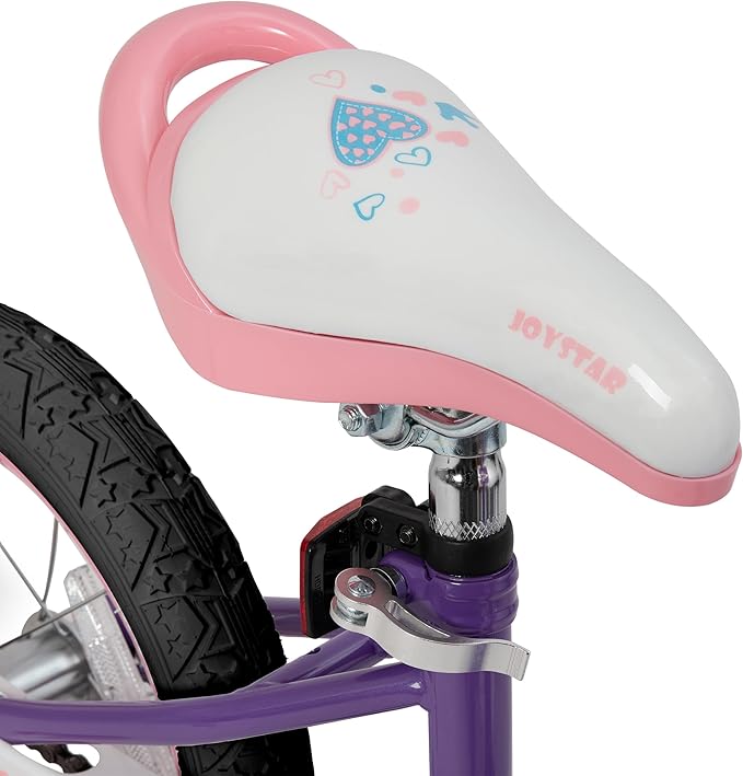 JOYSTAR Angel Girls Bike for Toddlers and Kids Ages 2-13 Years Old, 12 14 16 18 20 Inch Kids Bike with Training Wheels & Basket, 20 24 Inch Girls Bicycle with Handbrake & Kickstand
