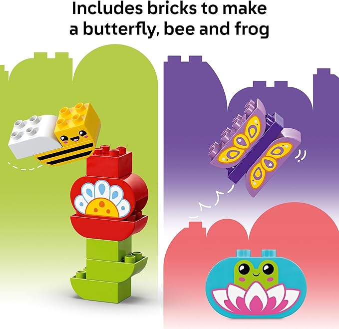 LEGO DUPLO Town Creative Garden & Flowers Building Toy Playset - Preschool Learning and Educational Flower Toy for Toddlers, Boys and Girls, Ages 2+ - Baby Gift Idea - 10444