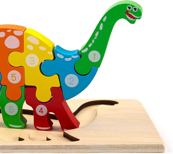 Montessori Mama Wooden Toddler Puzzles for Kids Ages 2-4, Montessori Toys for 3 Year Old, Animal Toddlers Toys Ages, 4-Pack Learning Toddler Puzzle