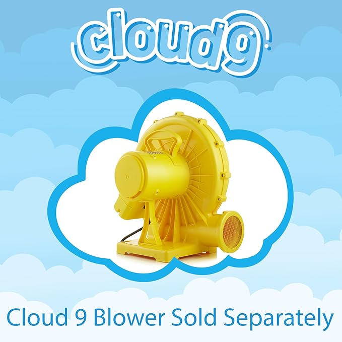 Cloud 9 Royal Slide Bounce House, Inflatable Bouncing Jumper for Kids, Without Blower