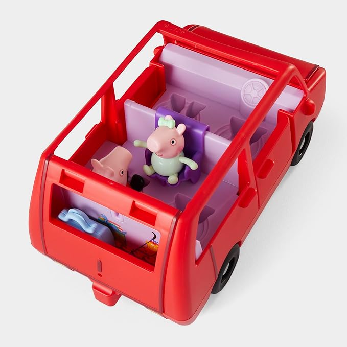 Peppa Pig Peppa's Big Family Car with 2 Figures (Fits 5), Toy Car Playset for Girls and Boys, Kids, Ages 3+