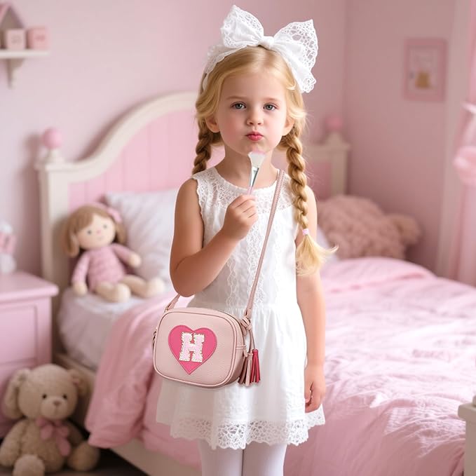 CBEE Kids Pretend Makeup Kit for Girls Non Toxic Make Up Toys Toddler Purse Personalized Gifts for 3 4 5 6 7 8 Year Old Girls (H)