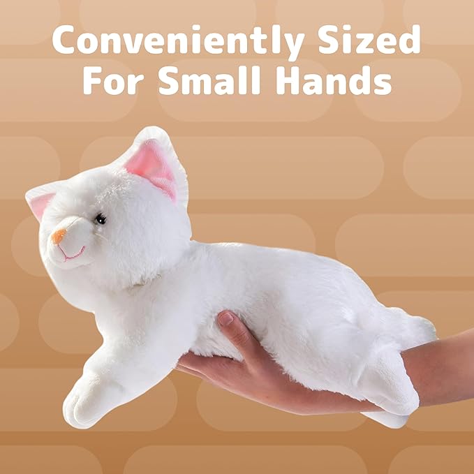 PREXTEX Plush Cat Toys Stuffed Animal with 3 Cats Baby Stuffed Animals - Big Cat Zippers 3 Little Plush Baby Kittens - Cat Stuffed Animal with Babies - Gift for Cat Lovers, Cat Stuffed Animals