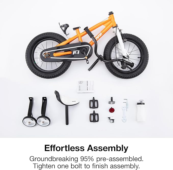 RoyalBaby Kids Bike EZ Freestyle Training Free Balance to Pedal Easy Learning Bicycle, 12-18 Inch for Toddlers to Big Kids