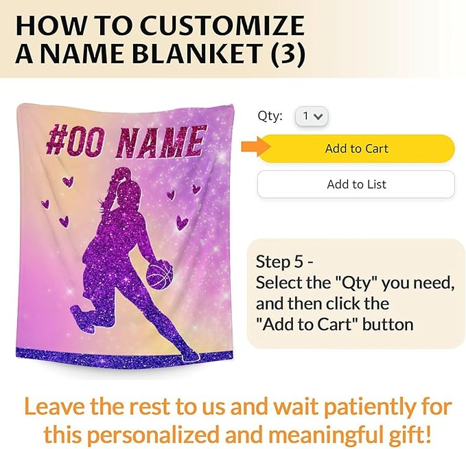 Custom Basketball Blanket Gifts for Girls- 60x80 Inches Sport Throw Blanket for Women Kids Teens- Personalized Pink Soft Fuzzy Blankets for Couch Sofa Bed