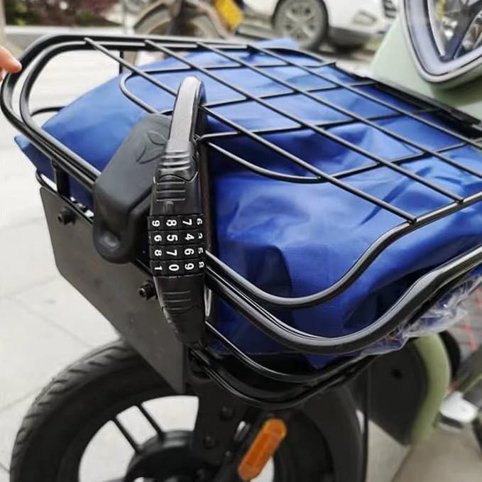 2 PACK Bike Locks Cable,Anti Theft Bicycle Lock Chain,4 Digit Security Resettable Bike Combination Lock Self Coiling Combination Cable Combo Bike Locks Without Mounting Bracket,2 Feetx1/2 Inch (Black)