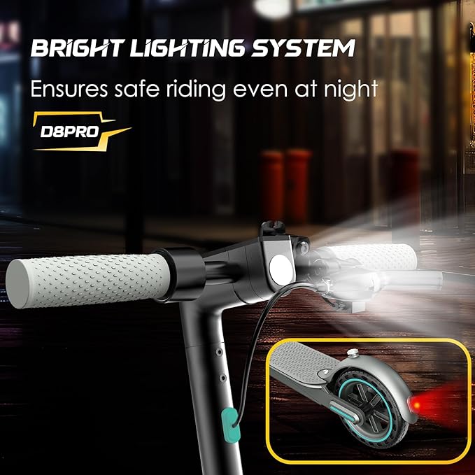 Electric Scooter for Adults & Teens, 350W Motor, 19 MPH Top Speed, 15/21 Miles Range, Foldable E-Scooter with 8.5" Honeycomb Tire, Escooter with Dual Braking System and App Control