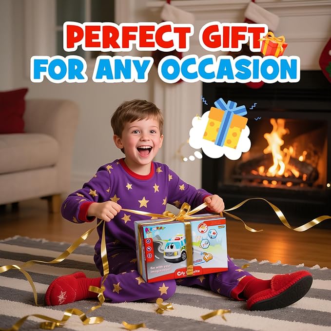 Ambulance Toys for Kids 3-8 Year Old Remote Control Car for Toddlers 1-3 Durable RC Medical Transport Emergency Rescue Vehicle with Light & Siren Sound Effects 2.4G Cartoon Cars