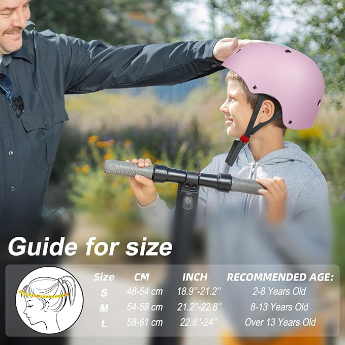Glaf Toddler Helmet for 2-8 Years Kids Bike Helmets Baby Girls Boys Multi-Sport Adjustable Skateboard Bicycle Helmet Lightweight 3 Sizes for Toddler to Youth 8-14