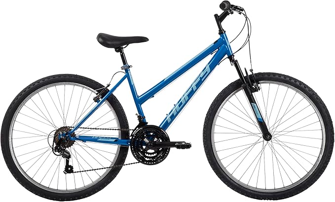 Huffy Stone Mountain Hardtail Mountain Bike for Boys/Girls/Men/Women, 20"/24"/26" Sizes, 6 or 21 Speed Shimano Twist Shifting, Front or Dual Suspension, Comfort Saddle, Sleek Colors