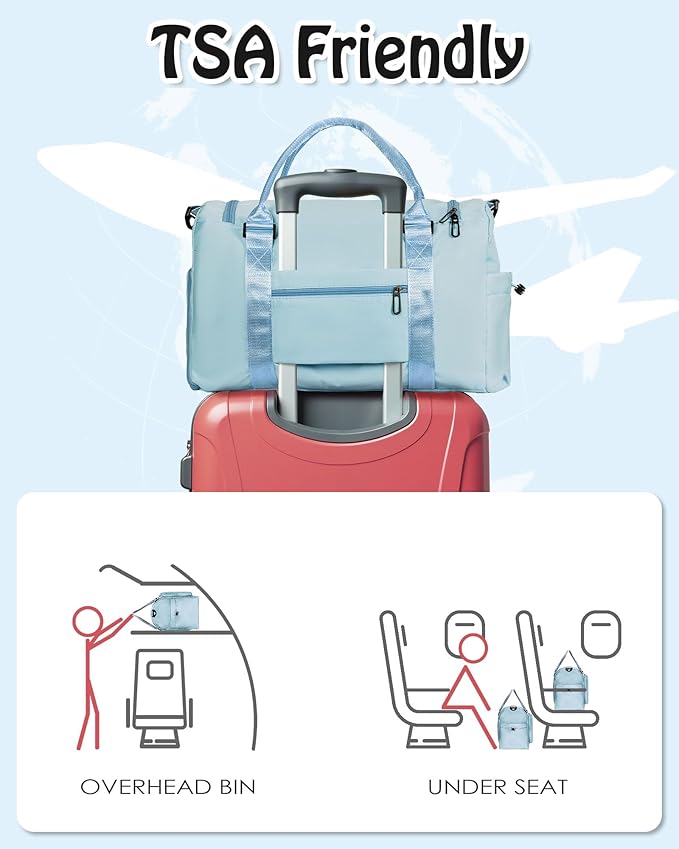 Birthday gifts, Initial Gym Bag for Girls 10-12, Kids Travel Duffle Bag, Sports Bag, Personalized Weekender Bag with Shoes Compartment, Girls Gifts for Kid