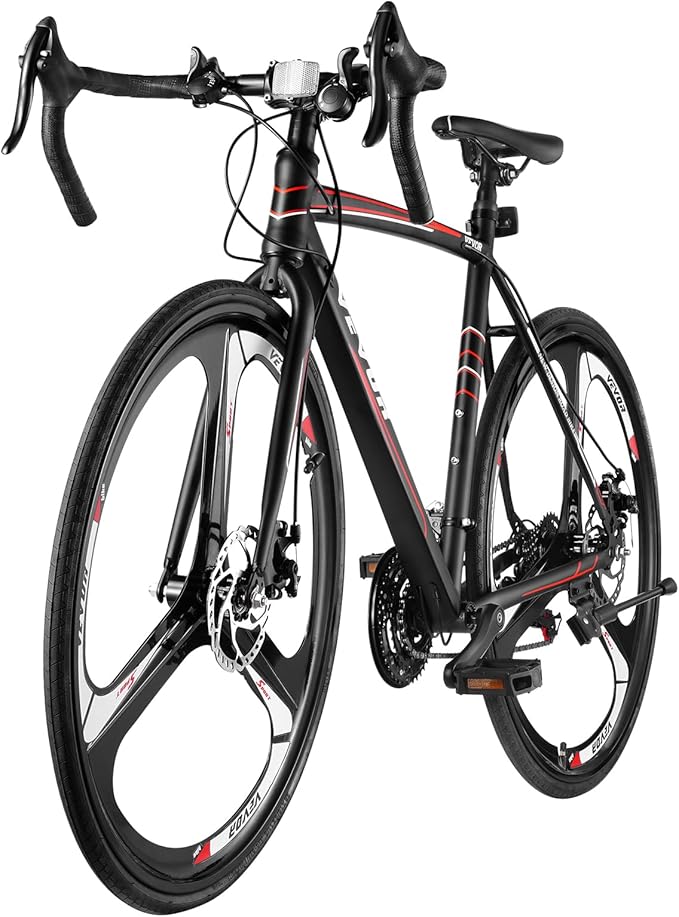 VEVOR Road Bike, 700C Wheels Racing Bike, Shimano Drivetrain City Commuter Road Bicycle, Urban Adult Sport Bicycle with Drop Bar, for Men and Women