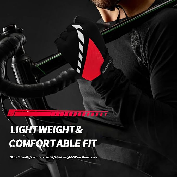 Cycling Gloves,Gel Padded Bike Gloves for Men Cycling,Anti-Slip & Shock-Absorbing Lightweight & Breathable Design Road Bicycle Half Finger for Women