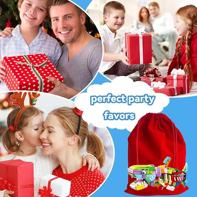 Marine Animal Building Blocks Set, 12-in-1 Ocean Creatures Shark Toy, Creative Party Favors for Kids, Classroom Prizes, Birthday Gifts for Boys & Girls (12 Pack)