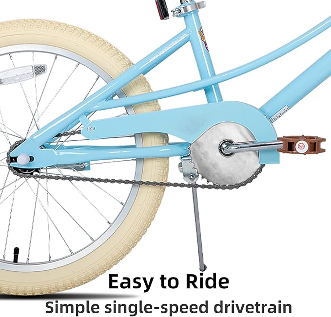 JOYSTAR Girls Bike for 2-12 Years Old Toddlers and Kids, 12" 14" 16" 18“ Retro Style Kids Bike with Training Wheels, 20 Inch Children Bicycle with Kickstand