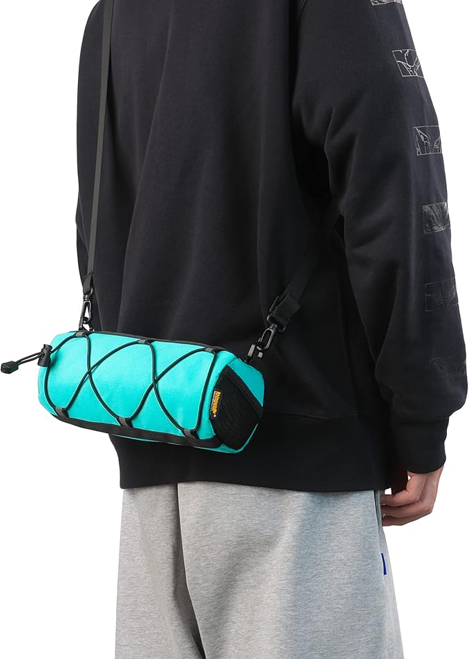 Rhinowalk Bike Handlebar Bag, Bicycle Front Bag Frame Storage Roll Bag Mountain Road Bikes Commuter Shoulder Bag Professional Cycling Accessories