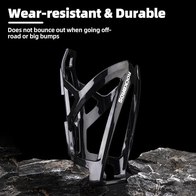 ROCKBROS Bike Water Bottle Holder Ultra-Light Bicycle Bottle Cages with Screws Tool, Universal Bike Cup Holder for Road MTB Mountain Bikes Cycling Accessories(2 Pack)