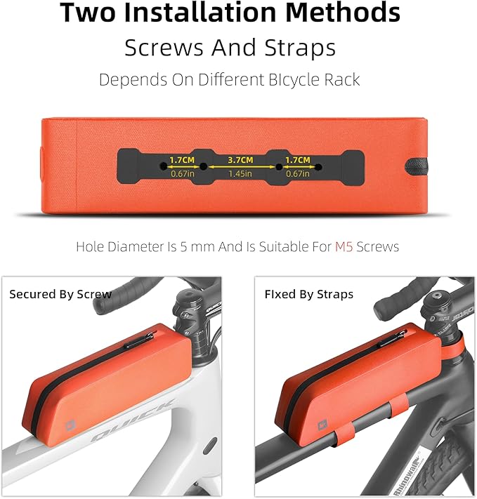 Rhinowalk Bike Frame Bag Waterproof Bicycle Top Tube Bag Cycling Tools Storage Bag for MTB Road Bike Accessory