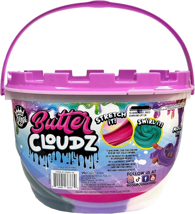 COMPOUND KINGS - Fluffy Cloudz Slime Jar (Purple Cookie Dough)
