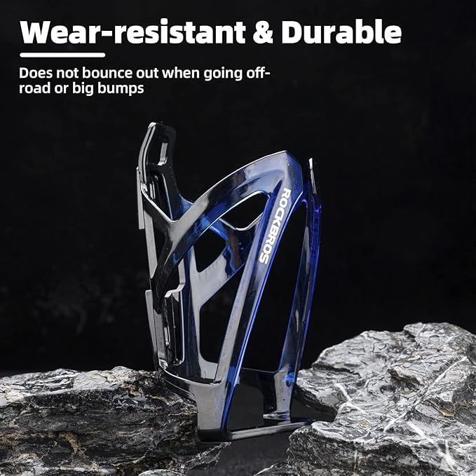 ROCKBROS Bike Water Bottle Holder Ultra-Light Bicycle Bottle Cages with Screws Tool, Universal Bike Cup Holder for Road MTB Mountain Bikes Cycling Accessories(2 Pack)