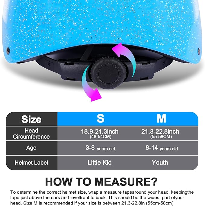 Kids Bike Helmet for 3-5-8-14 Years Kids Girls Boys Youth Bicycle Helmet for Scooter Balance Bike Roller Skating Skateboard Helmet