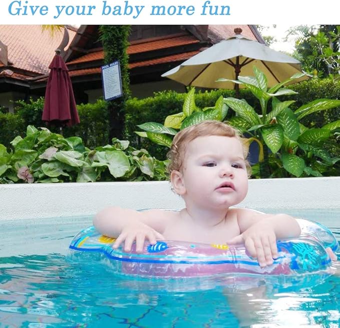 Baby Swimming Float Ring,Baby Inflatable Pool Floatie Baby Water Float Infant Swim Pool Rings for Toddler Kid Age 6-48 Months, Bathtub Toys Pool Accessories for Kids Toddlers.