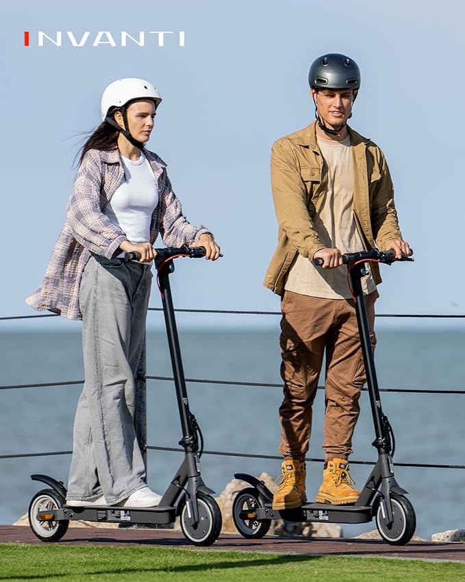 E30 Electric Scooter, Max 20Miles & 18 MPH, 350W Motor, Turn Signals, Smart APP, 8.5" Solid Tires, Foldable Commuter Electric Scooter with Rear Suspension and Dual Brakes for Adults and Teens