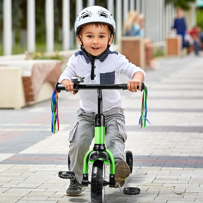 Liberry Toddler Tricycle Age 2 3 4 Years Old, Kids Trike with Bell, Back Basket and Removable Pedal, 3 Wheel Bike Birthday Toys Gift for Boys Girls, Green