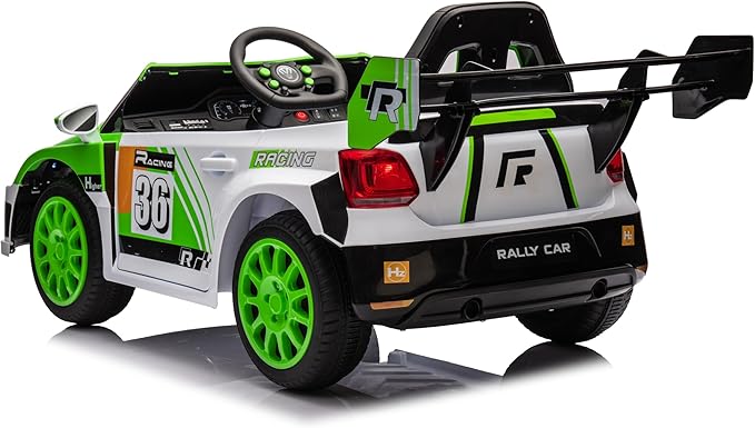 Kids Ride on Car with Parent Remote Control,12V Battery Powered Electric Vehicles for Kids Ages 3-8,Powerful Motor 3-Speed Sports Car Ride-on Toys w/Music,LED Lights,Suspension System (Green)…, Large