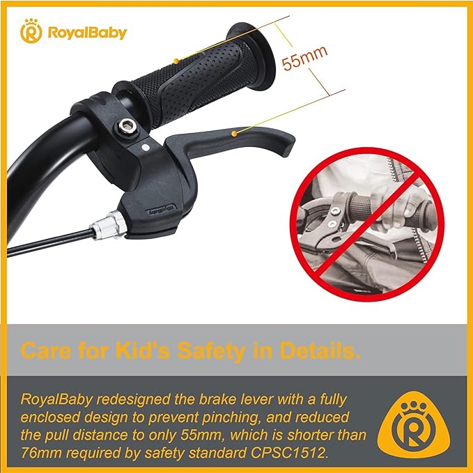 RoyalBaby Kids Bike Freestyle Classic & EZ Balance Pedal Switchable Bicycle, 12 14 16 18 Inch, 3-10 Years Toddler to Big Kids