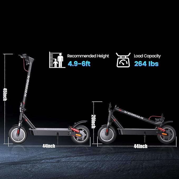 Electric Scooter for Adults, 30-32Miles Long Range Electric Scooters, 500W-750W Motor & 21-25MPH Adults Commuting Scooters, 10" Tires, Lightweight Foldable E-Scooter with Turn Signals