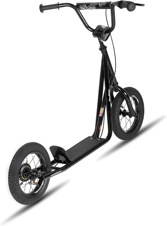 JOYSTAR Kick Scooter for Ages 5-9 Years Old Boys Girls, 12 Inch Big Wheels Scooters for Kids, Teens and Adults, Rear Brake and Adjustable Handlebar, Kids Scooter