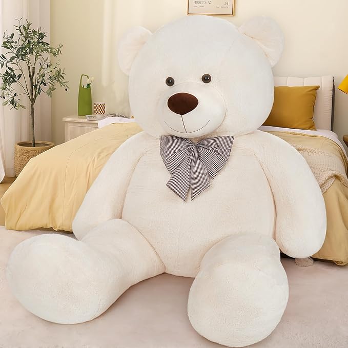MaoGoLan Giant Teddy Bear 10ft Stuffed Animal, Huge Jumbo Size 10 Feet Teddy Bear Plush, Charming and Fluffy Teddy Bear for Decorations, Celebrations,Valentines Day,Baby Shower,White