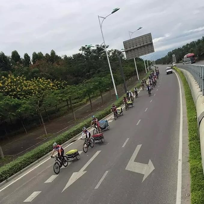 3-in-1 Heavy-Duty Bike Cargo Trailer, Bike Trailer Cargo for E-Bikes, 110lb Capacity with Suspension, & Lockable Brake, Bicycle Trailer Cargo, Ebike Trailer