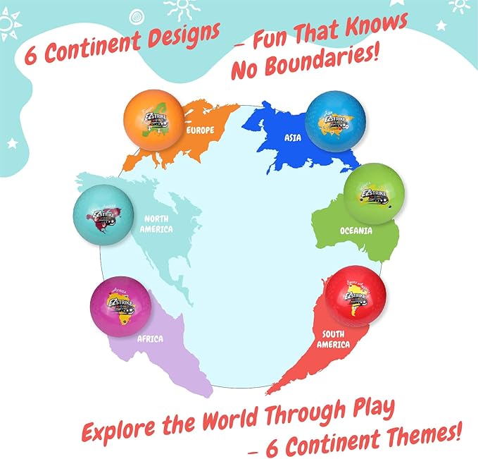 8.5'' Playground Ball Set, Posh Rubber Dodgeballs for Kids and Adults, Handball Kick Ball for Outdoor and Indoor Games, Rubber Balls Includes Pump