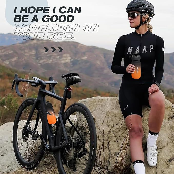 GXCROR Bike Water Bottle Holder with Bottle Combo, Lightweight, Durable & Secure Water Bottle Cage Set, Easy Installation, Fit for Sport Outdoor Cycling, MTB Road