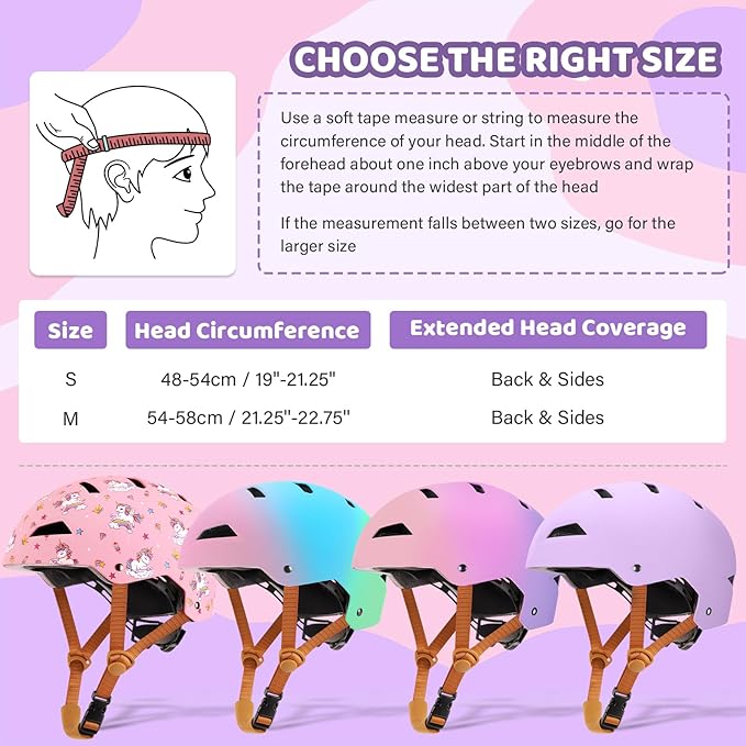 Kids Bike Helmet Ages 3-5-8-14, CPSC ASTM CPSIA Certified Toddler Helmet